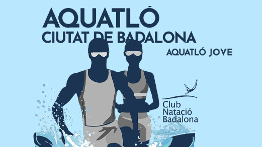 Banner de la carrera Aquatló de Badalona