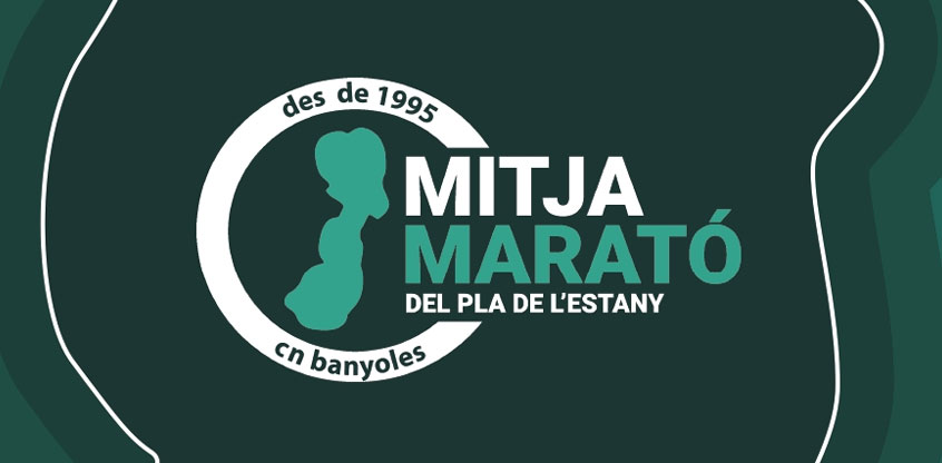 Banner de la carrera Mitja Marató del Plà de L'Estany