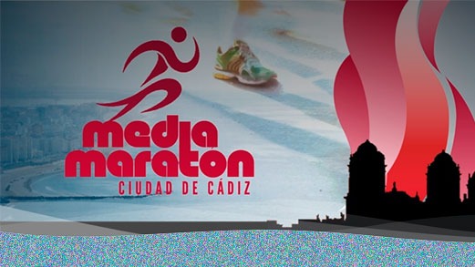 Cartel de la media maraton de cadiz